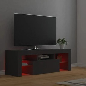 Comoda TV cu lumini LED, gri, 120x35x40 cm 1, Gri