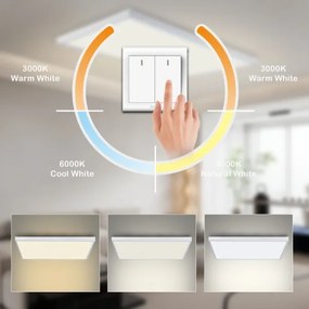 Brilagi - Plafonieră LED pentru baie FRAME LED/96W/230V 120x60 cm IP44 albă