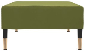 Taburet, verde deschis, 78x56x32 cm, catifea Lysegronn