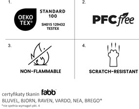 Noptieră ET-002 VELVET roz antic