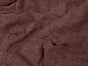Cearsaf Frotir cu elastic maro inchis 140x200 cm