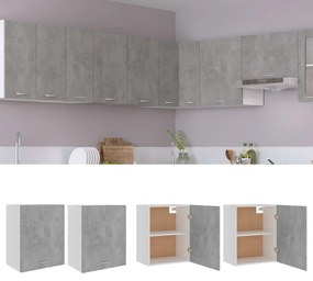 vidaXL Dulapuri suspendate “Lyon”, 2 buc., gri beton, 50x31x60 cm, PAL