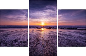 Tabloul cu plaja - apus de soare (90x60 cm)