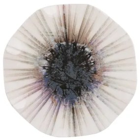 Set veselă 24 piese, porțelan, maro