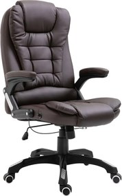 vidaXL Scaun de birou, maro, piele ecologică