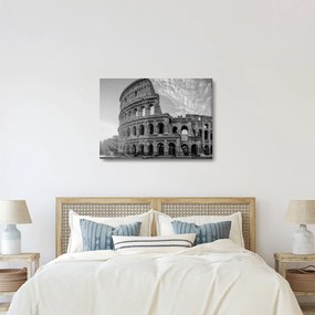 Tablou - Colosseum din Roma, alb-negru (70x50 cm)