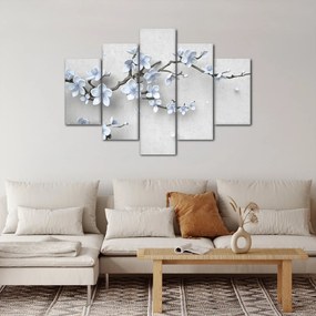 Tablou cu flori albastre (150x105 cm)