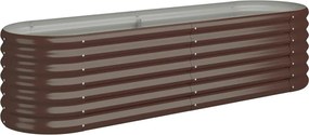 vidaXL Strat înălțat grădină 152x40x36 cm oțel galvanizat