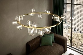 Lustra moderna cu 15 de surse de lumina LINEA R85 auriu