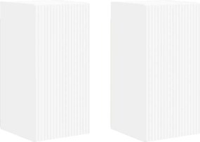 vidaXL Dulap TV de perete 2 pcs Alb 30 x 31 x 60 cm Lemn compozit