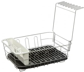 Scurgator vase Neo Black, otel cromat, 44x36x16cm