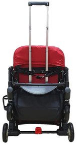 Carucior nou nascuti 2 in 1 BABY CARE™ PRO A8, Transformabil in troller, Spatar reglabil in 3 trepte, Roti cu rulment, Frana picior,Pliabil ,Rosu