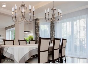 Jupiter 1634 - Lustră pe lanț MELANI 5xE14/40W/230V alamă patină