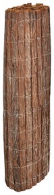 vidaXL Gard din scoarță de copac natural 100 x 600 cm Cortex