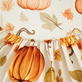 Cearsaf din microfibra AUTUMN PUMPKINS colorat 90x200 cm
