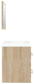 Dulap de chiuveta bazin incorporat stejar sonoma lemn prelucrat
