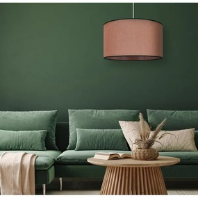 Lustră pe cablu Duolla ROLLER 1xE27/15W/230V d. 40 cm maro/negru