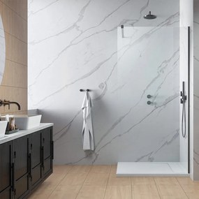 Paravan de dus tip Walk-in Radaway Modo New II GunMetal periat-transparent 80 cm sticla securizata 8 mm