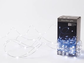 Sir de lumini 240 LED exterior/interior 23,9 m, alb