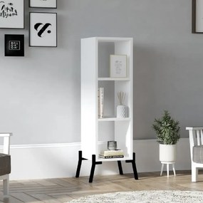 Comoda tv si biblioteca Gordon culoare alb 101 cm