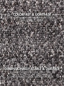 Covor gri închis țesut manual din material bouclé 160x230 cm Notting Hill Portobello – Ted Baker