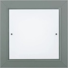 Plafoniera din lemn si sticla TABOR 52x52cm, night sage