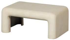 Măsuțe de cafea crem 2 buc. cu aspect de piatră 42x92 cm Stani – WOOOD