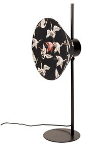 Veioză neagră cu abajur textil (înălțime 71 cm) Jaylee – White Label