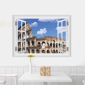Sticker perete Rome 3D Window