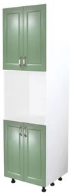Soldat 60 cu 4 usi cu spatiu cuptor Zebra MDF verde drept