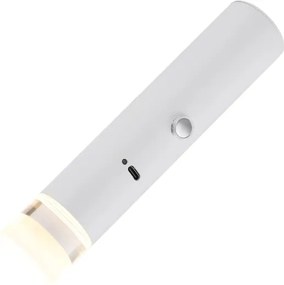 Globo 16060W - Lampă LED dimabilă cu control tactil, reîncărcabilă 2în1 PELO LED/2W/230/5V albă