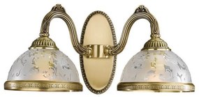 Aplica de perete design clasic din alama si sticla 6202