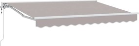 vidaXL Cort electric retractabil Gri deschis 3 x 2,5 m