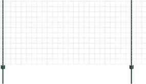 vidaXL Gard cu Stâlp Verde 1,2 x 25 m Oțel