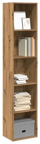 857893 vidaXL Bibliotecă, stejar artizanal, 40x30x189 cm, lemn prelucrat