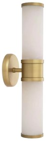 Aplica de perete design LUX Claridges Double alama antic/ alabastru
