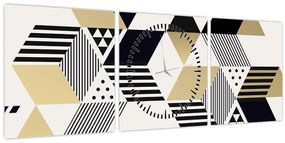 Tablou - Forme geometrice N⁰1 (cu ceas) (90x30 cm)