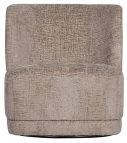 Fotoliu maro deschis cu tapițerie din catifea Atty – WOOOD