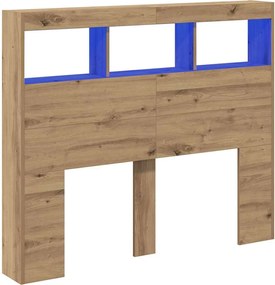 vidaXL Tăblie cap Stejar Artizanal 120 x 17 x 102 cm Lemn compozit