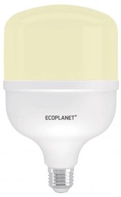 Set 10 buc - Bec LED Ecoplanet T120 forma cilindrica, E27, 40W (250W), 3800 LM, F, lumina calda 3000K, Mat Lumina calda - 3000K, 10 buc