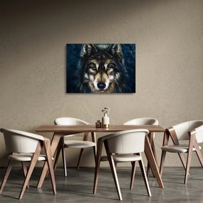 Tablou pe sticlă - Wolf (70x50 cm)
