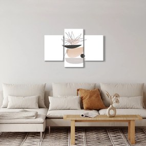 Tablou - Linie de artă flori N⁰1 (90x60 cm)