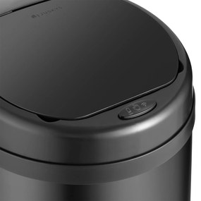 Coș de gunoi rotund cu senzor - 40 L - negru