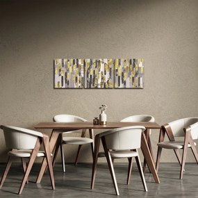 Tablou - Decor modern (cu ceas) (90x30 cm)