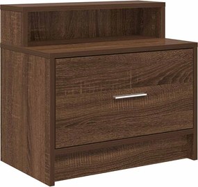 vidaXL Noptiera cu sertar Stejar maro 51x31x47 cm