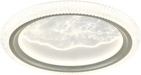 Globo 48494-28 - Plafonieră LED ODESSA, 28W, 230V, Ø 39,5 cm, argintie
