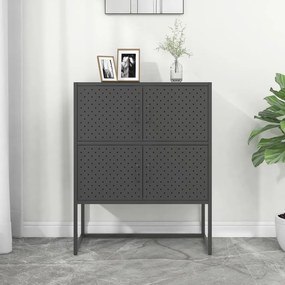 335882 vidaXL Dulap înalt, antracit, 80x35x100 cm, oțel