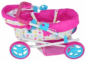 Cărucior pentru păpuși Milly Mally Alice Candy,roz