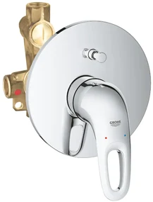 Baterie cada si dus incastrata Grohe Eurostyle, cu corp incastrat, crom - 33637003