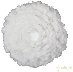 Aplica perete sau tavan cu pene de gasca diametru 40cm, EOS medium Up alb 2140 VTC